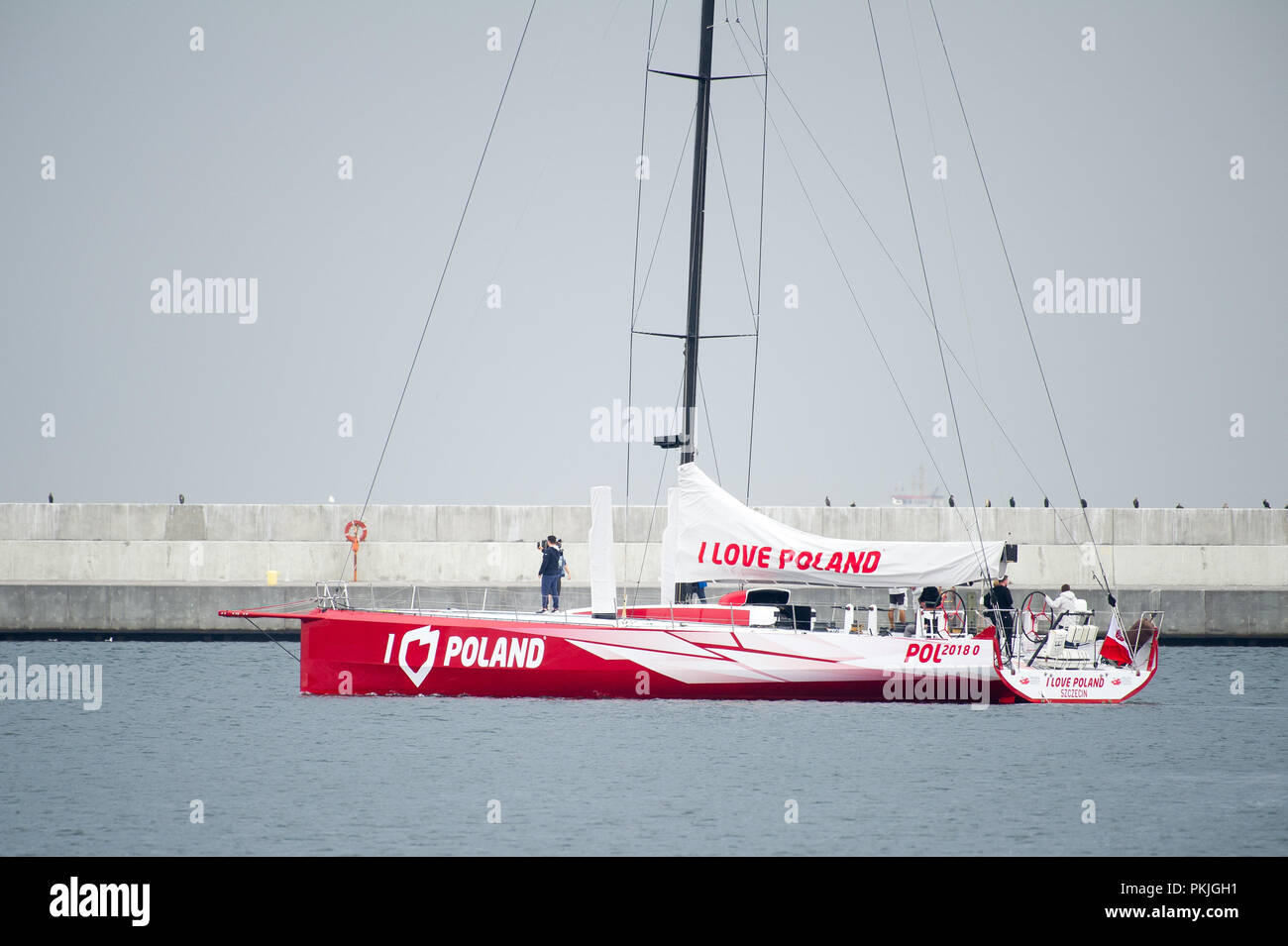 I love Poland, Volvo Open 70 racing yacht class, property of Polish