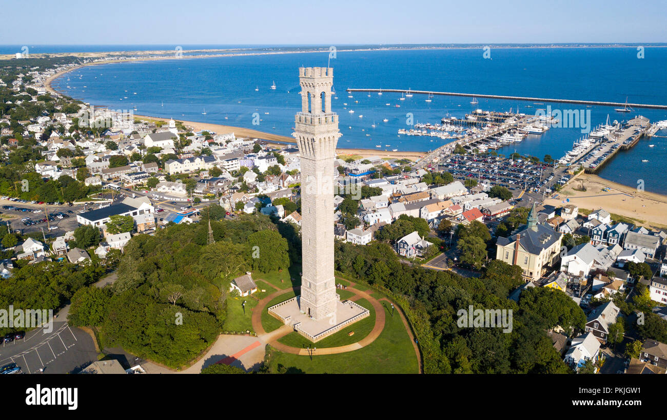 Pilgrim Monument, Provincetown, MA, USA Stock Photo