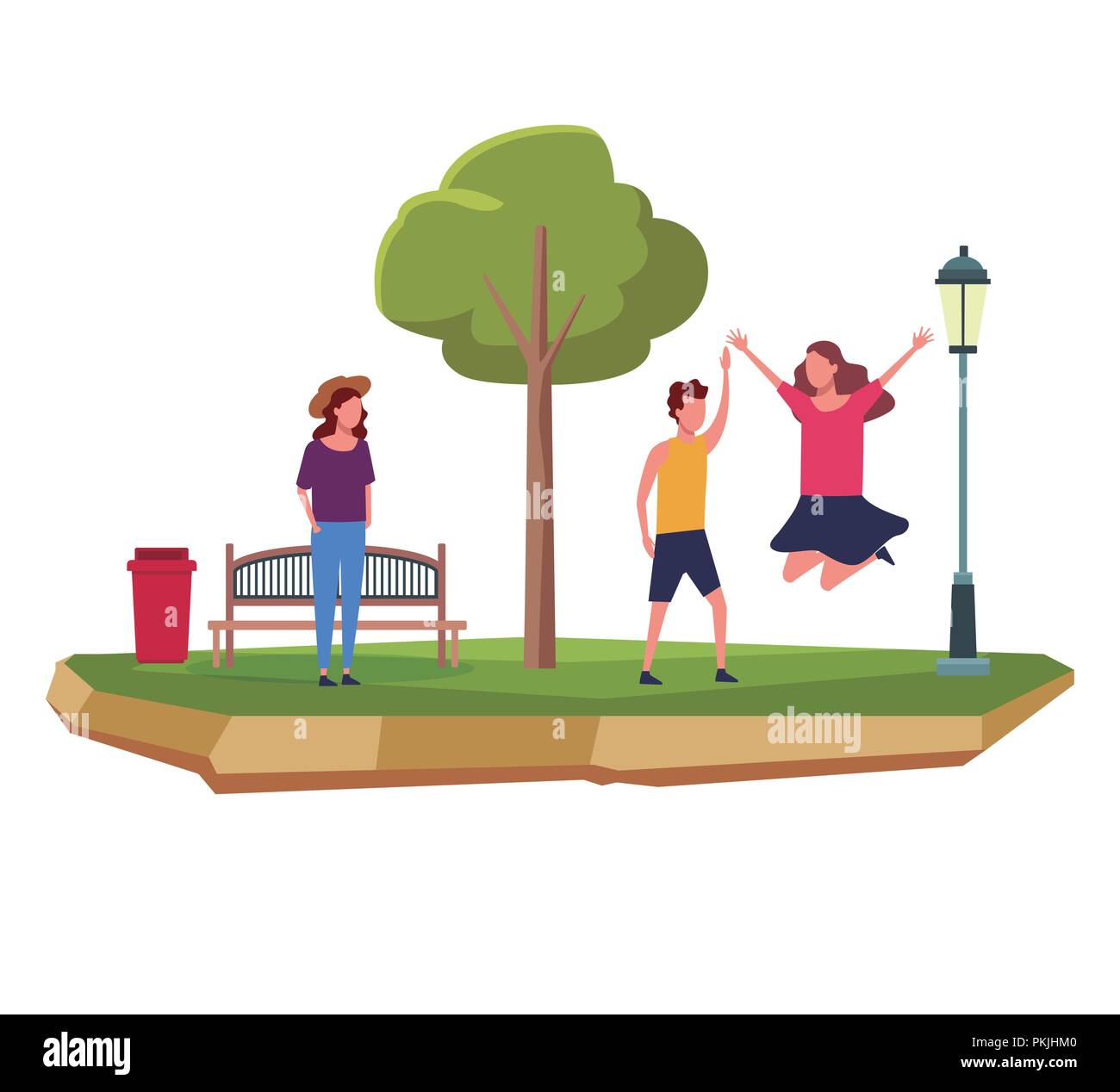 People in the park Stock Vector Image & Art - Alamy