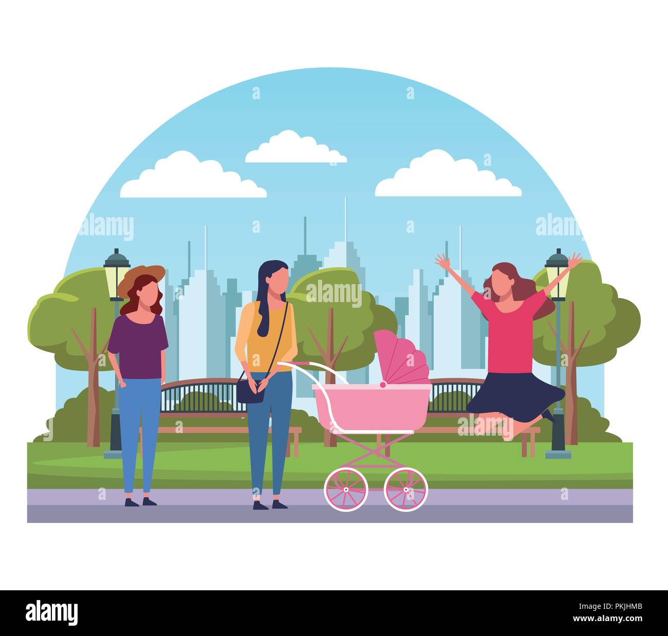 People in the park Stock Vector Image & Art - Alamy