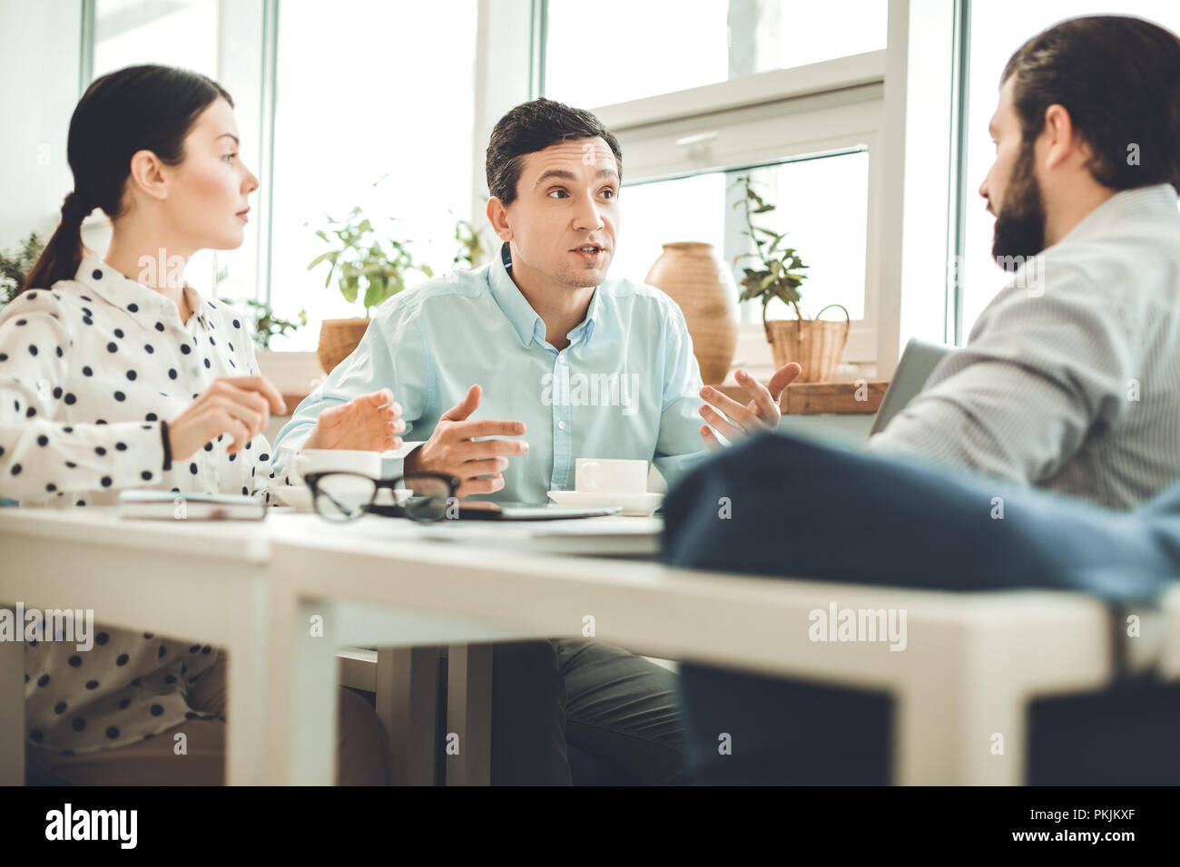 Close up office woman having hi-res stock photography and images - Alamy