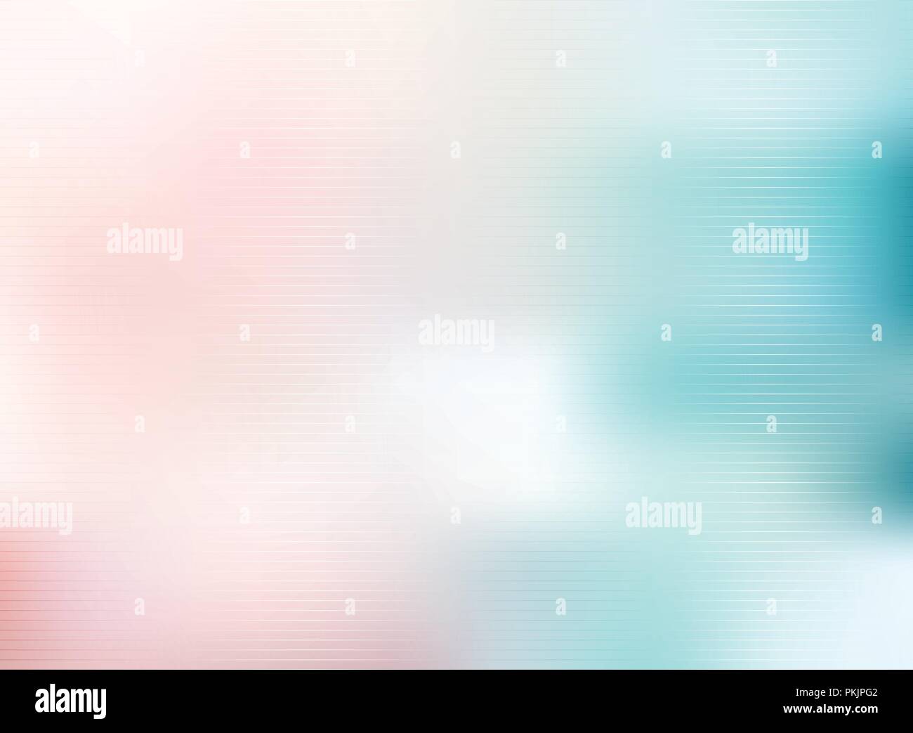 Abstract blurred blue and pink background with horizontal lines pattern texture. Vector illustration Stock Vector