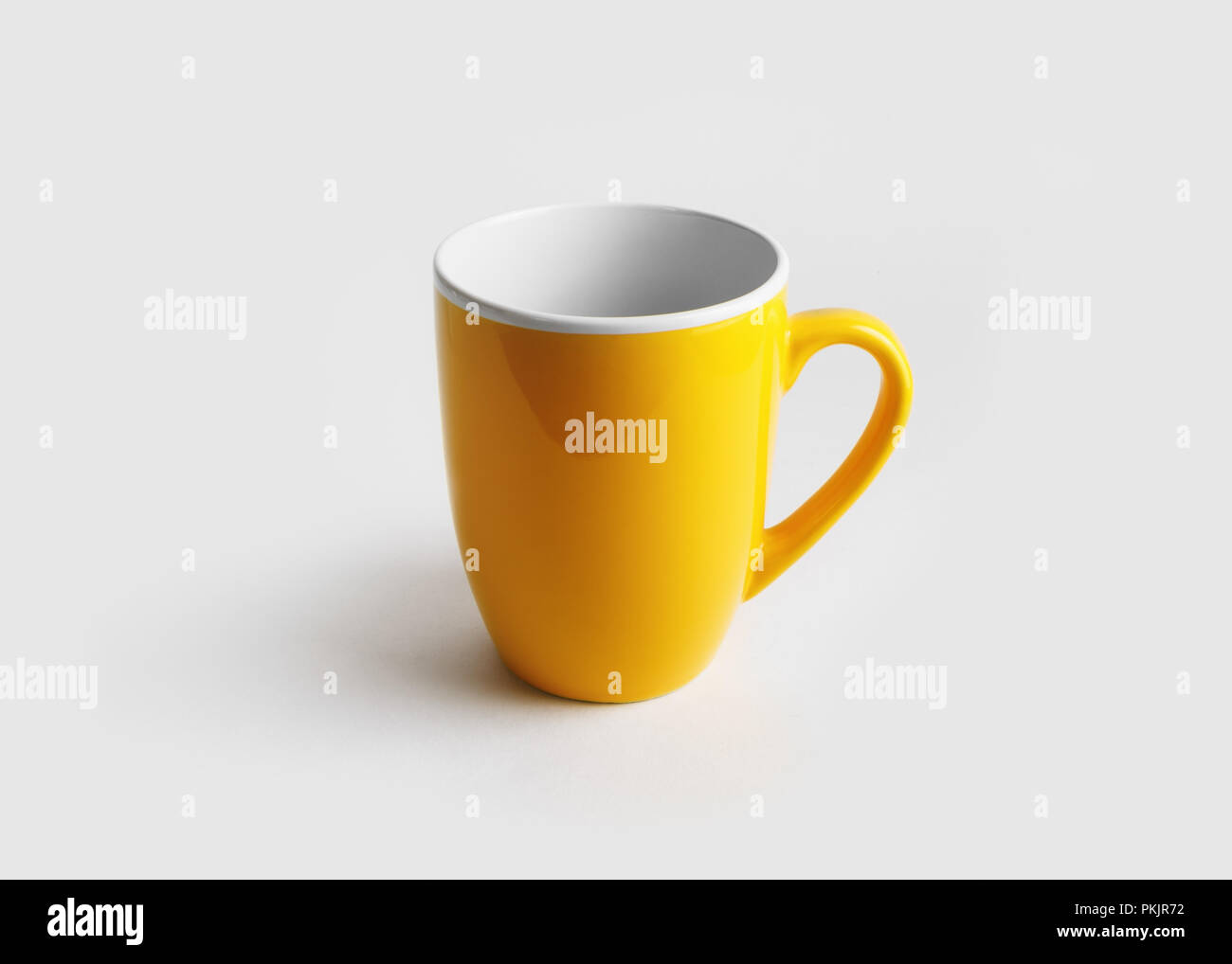 Download Blank Yellow Mug For Coffee Or Tea Cup Mock Up Stock Photo Alamy PSD Mockup Templates