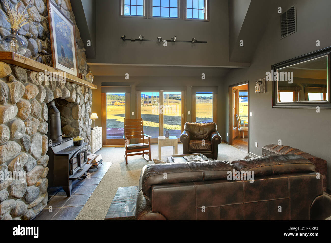 Farm house in Cle Elum, WA Stock Photo Alamy