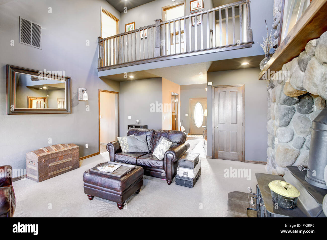 Farm house in Cle Elum, WA Stock Photo Alamy