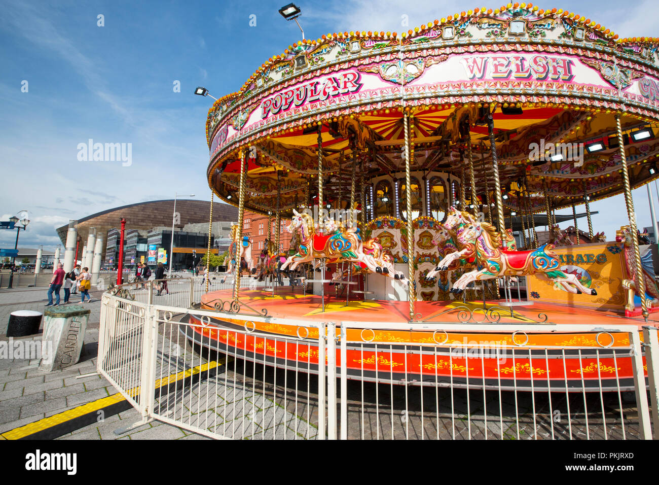 Carousel cardiff bay hi-res stock photography and images - Alamy