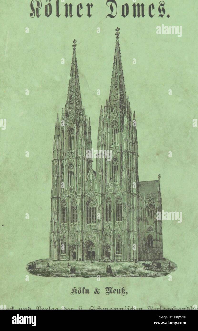 Image  from page 7 of 'Der Kunst- und Reliquienschatz des Kölner Domes, mit vielen Holzschnitten erläutert und mit beschreibendem Text versehen von . F. Bock' . Stock Photo