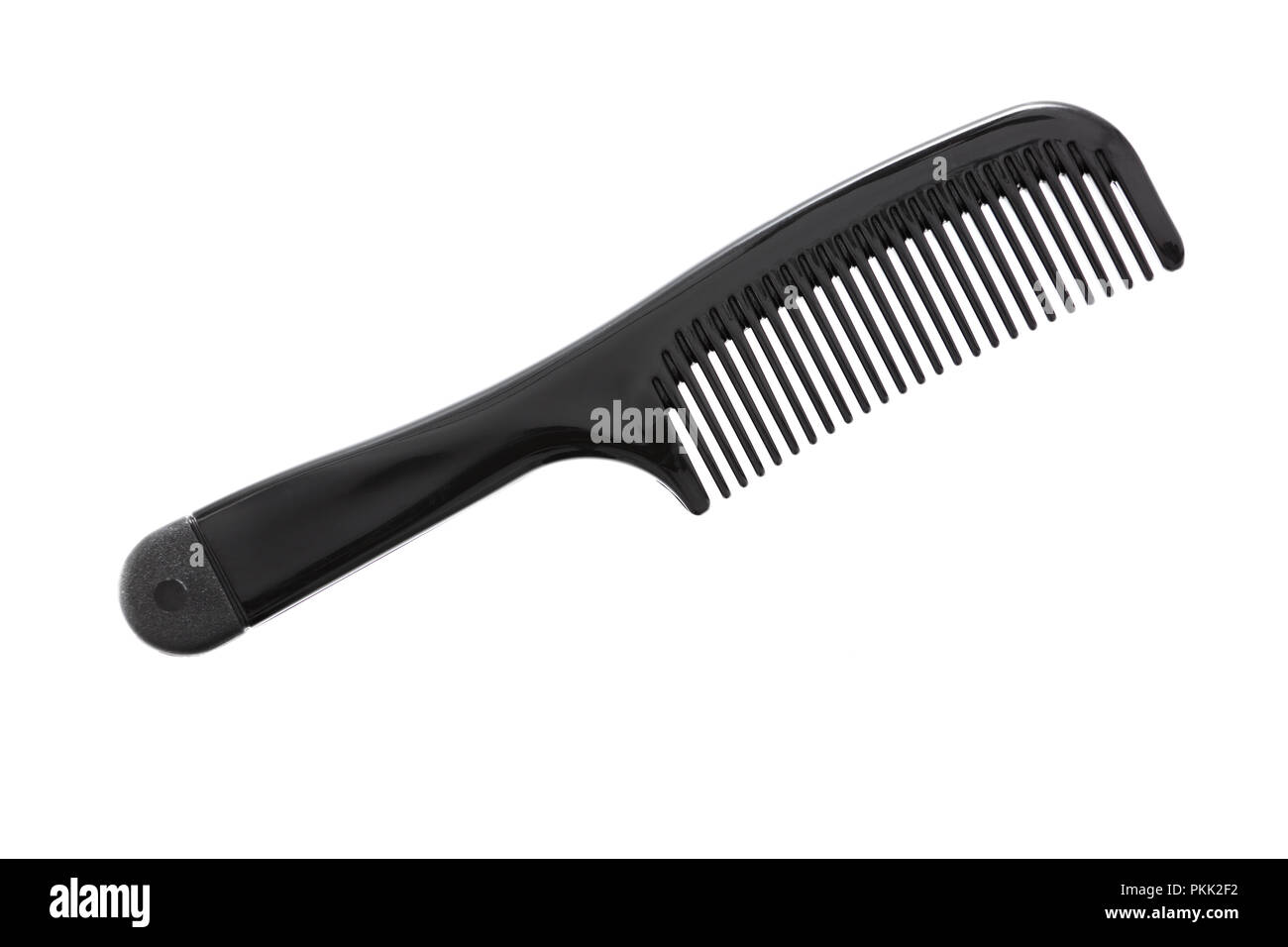 Black hair comb isolated on a white background Stock Photo
