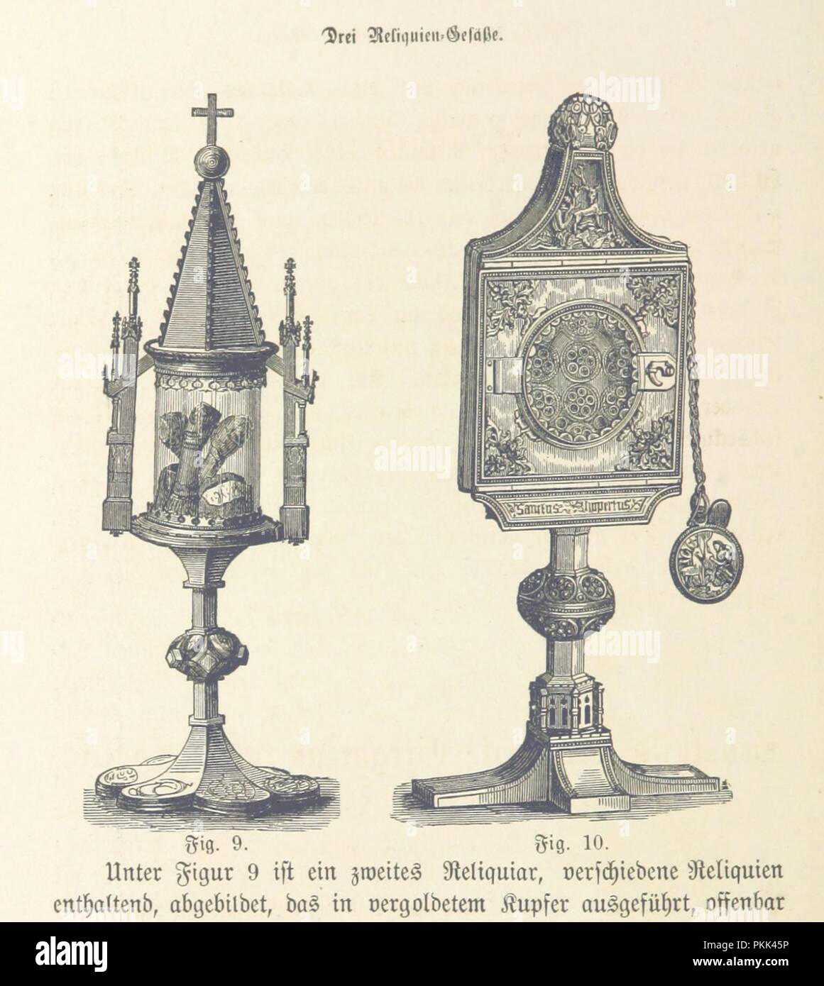 Image  from page 78 of 'Der Kunst- und Reliquienschatz des Kölner Domes, mit vielen Holzschnitten erläutert und mit beschreibendem Text versehen von . F. Bock' . Stock Photo