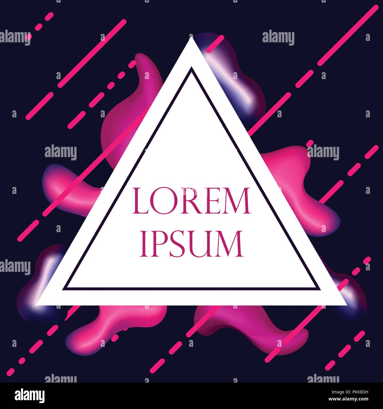 Color vector background with fluid elements and lines. Stock Vector
