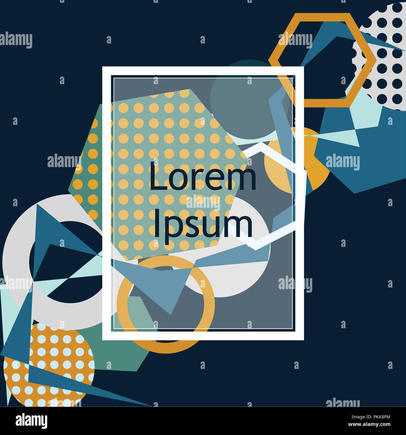 Abstract background with geometric elements. Stock Vector