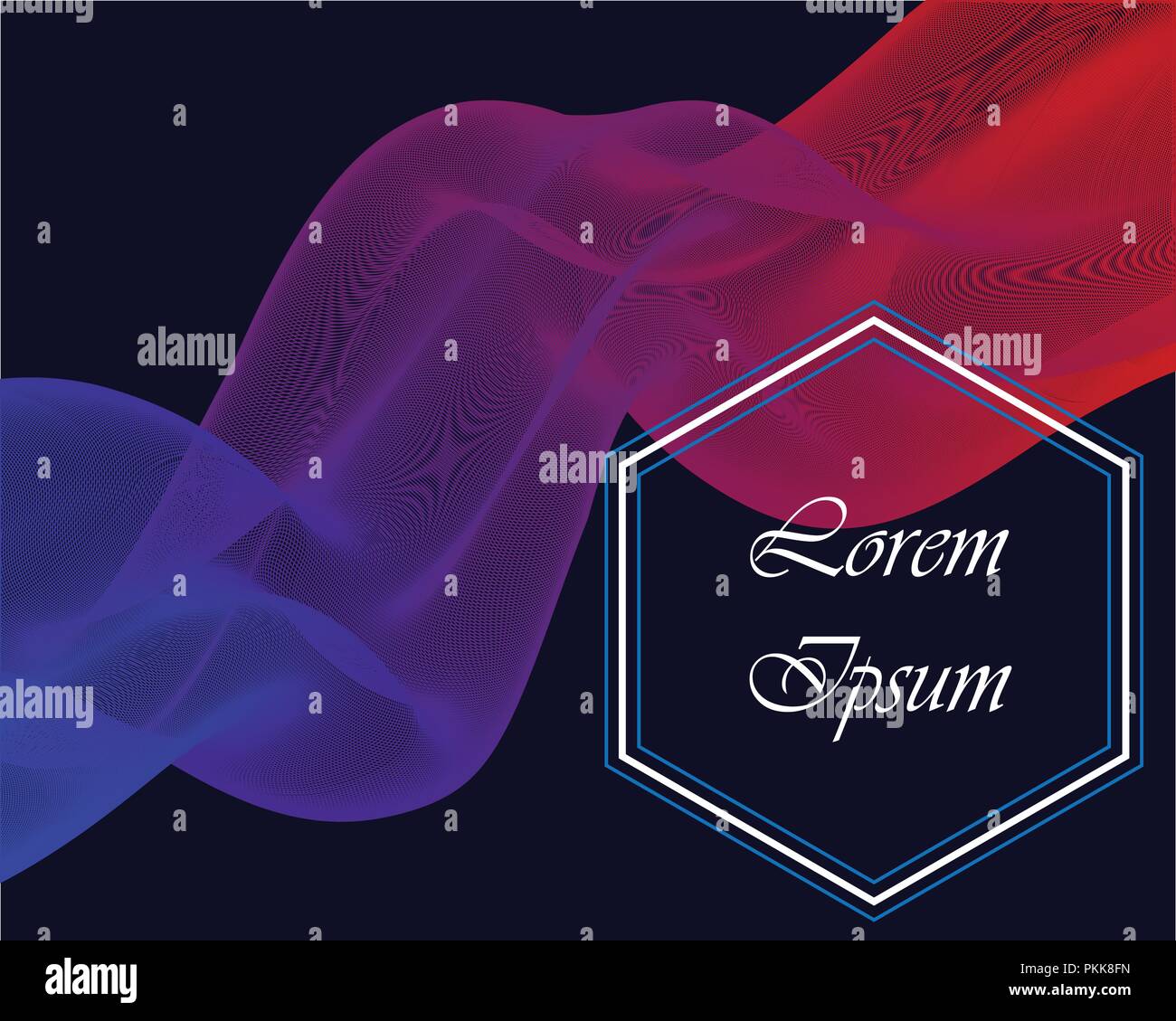 Colorful vector fluid wave background. Stock Vector