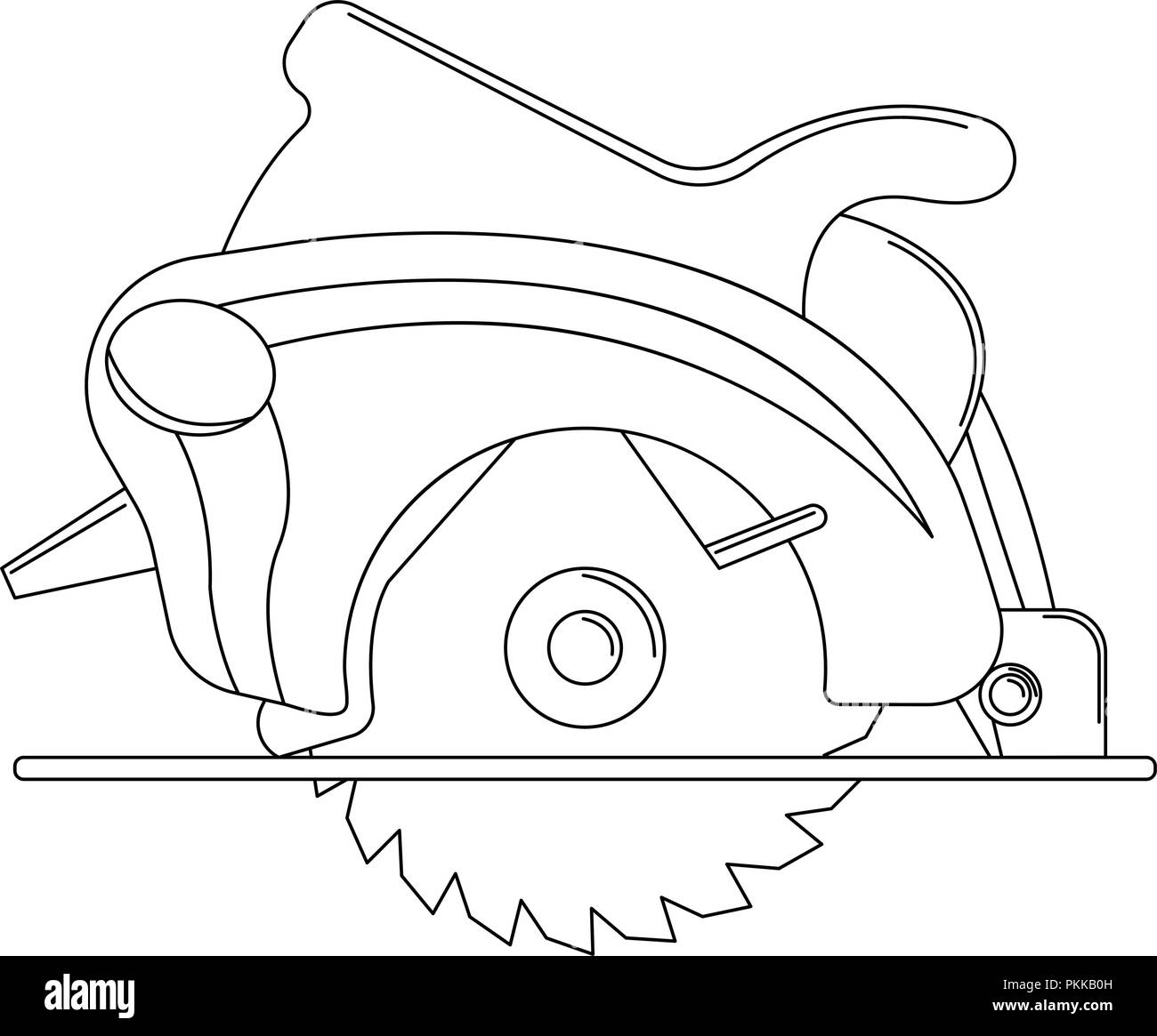 Circular Saw Black and White Stock Photos &amp; Images - Alamy