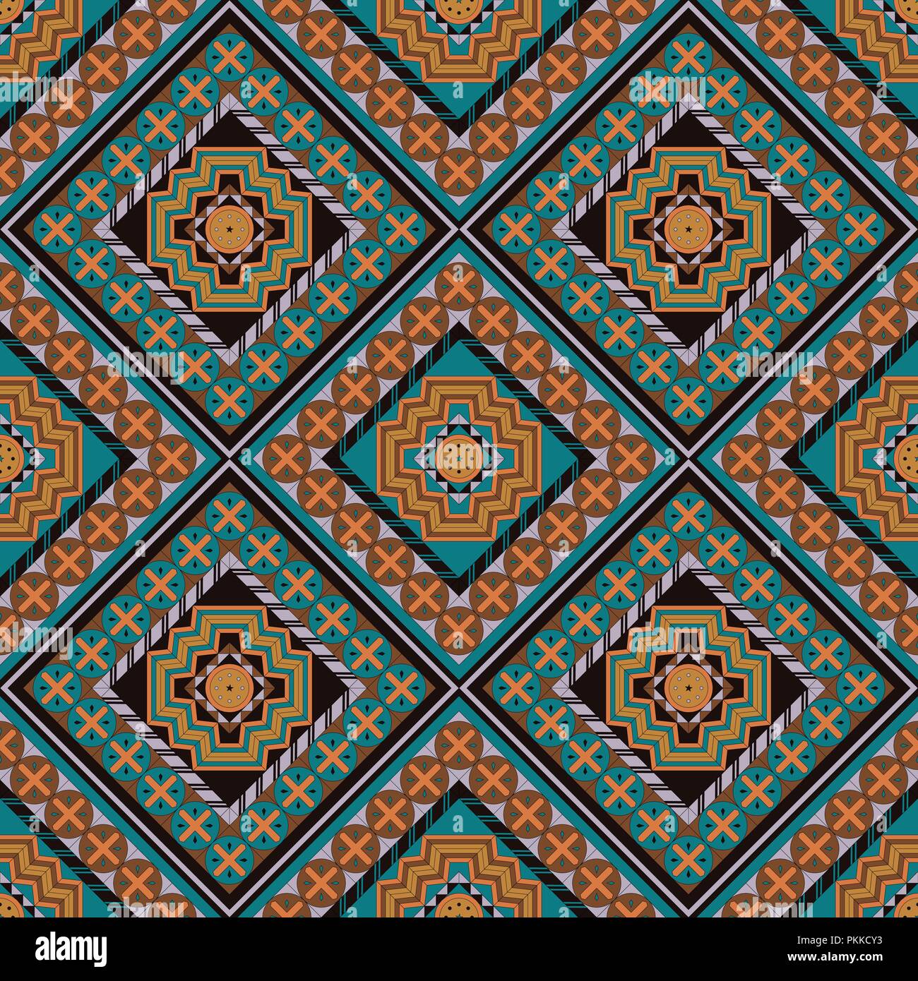 Seamless pattern with geometrical patterns in the Arab style Stock ...