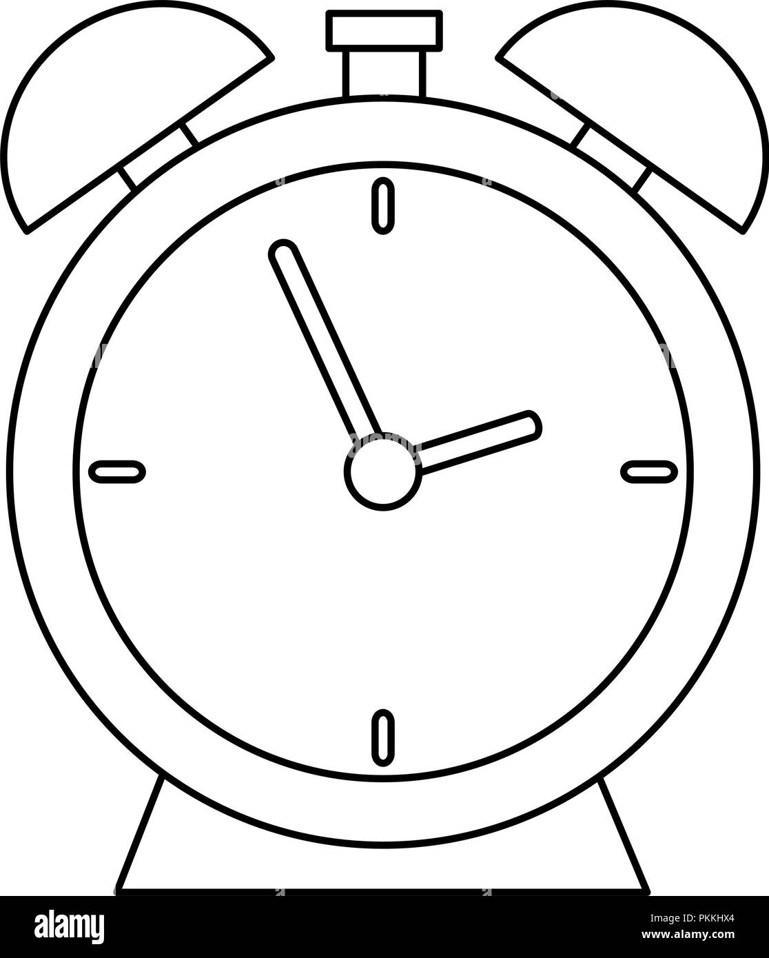 alarm time clock isolated icon Stock Vector Image & Art - Alamy