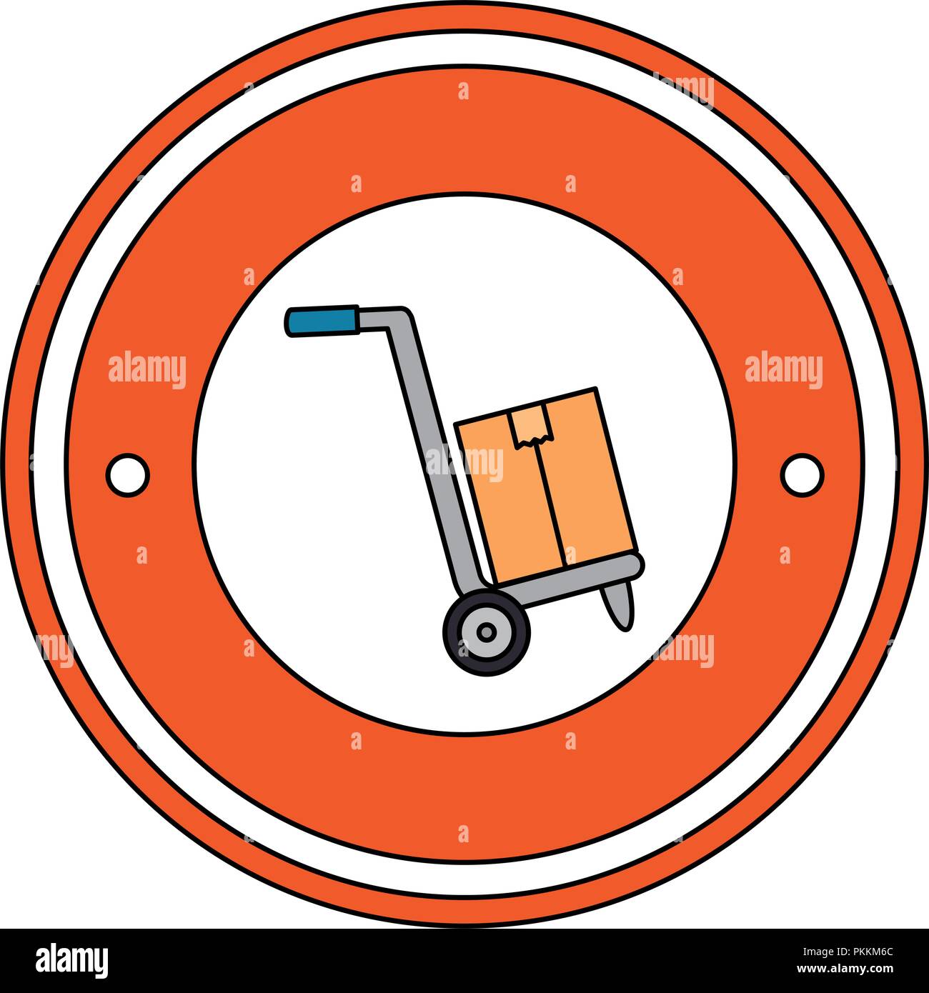 cart with boxes stamp delivery service Stock Vector Image & Art Alamy