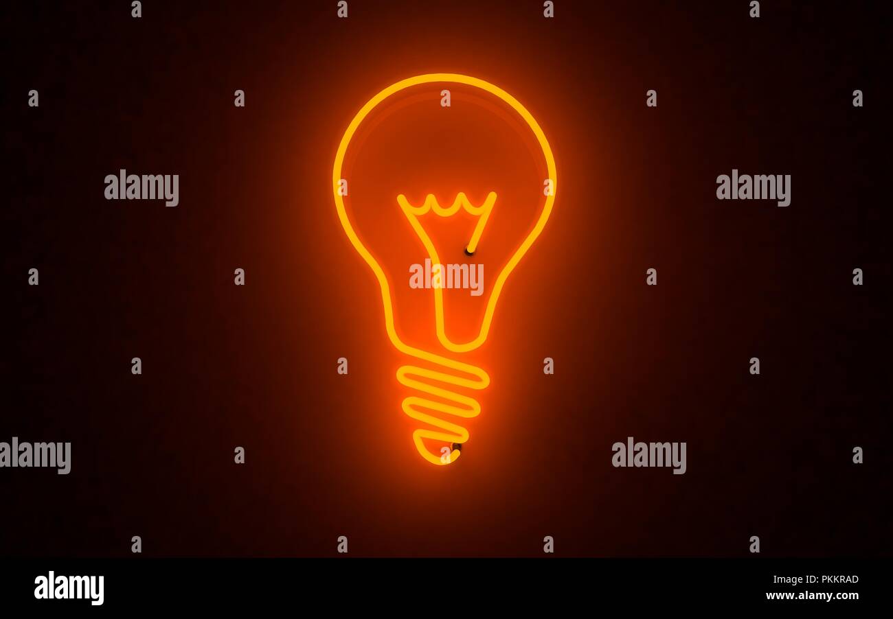Neon Light Bulbs >> Glowing Neon Light Light Bulb 3d Rendering On Black Neon Light Bulbs >> Glowing Neon Light Light Bulb 3d Rendering On Black