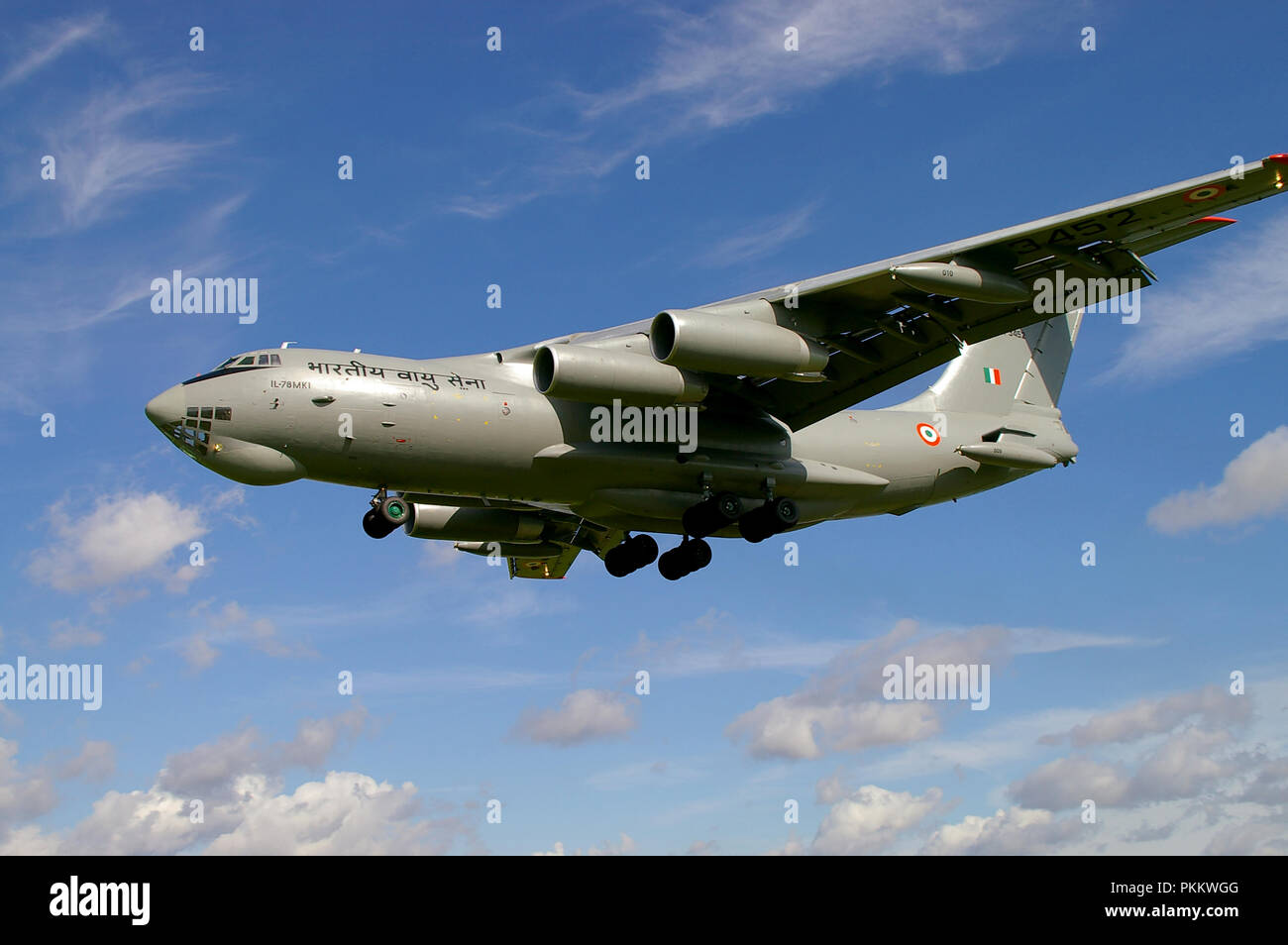 Indian Air Force Ilyushin Il 78mki Il 76 Jet Transport Plane Ilyushin Il 78 Midas Soviet Four Engined Aerial Refuelling Tanker Based On The Il 76 Stock Photo Alamy