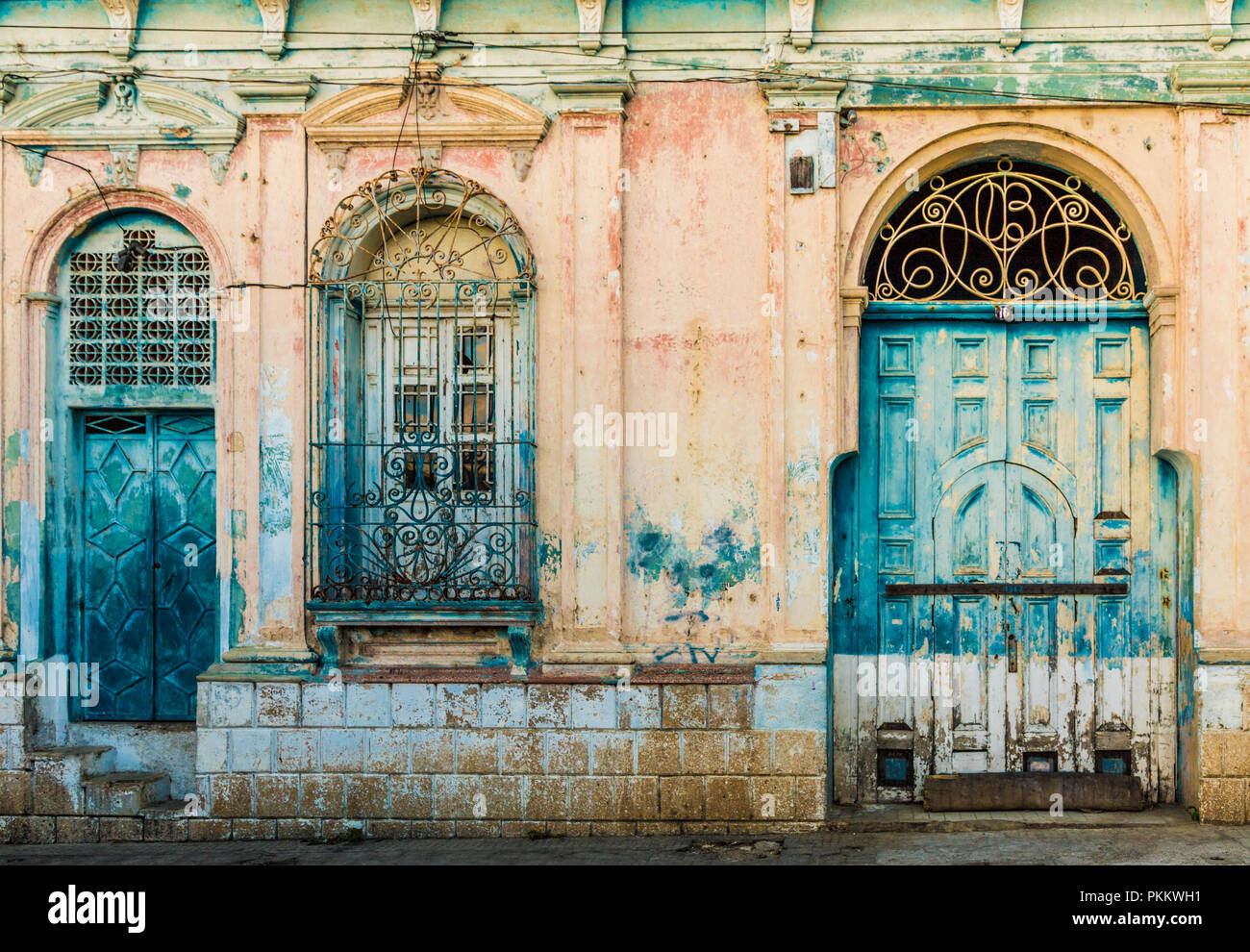 A typical view in Santa Ana in El Salvador Stock Photo