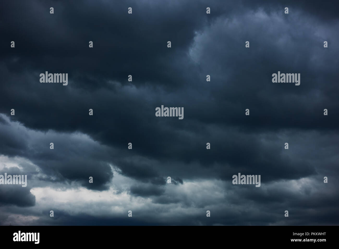 Dramatic sky with heavy clouds, may be used as background Stock Photo