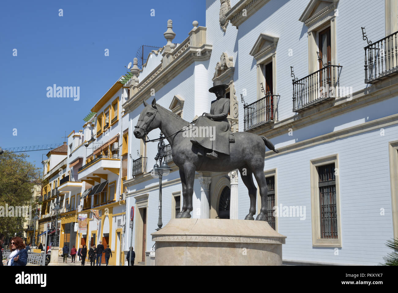 Europe, Spain, Andalucia, Seville Plaza de Toros Bull Ring Senora Condesa de Barcelona Stock Photo