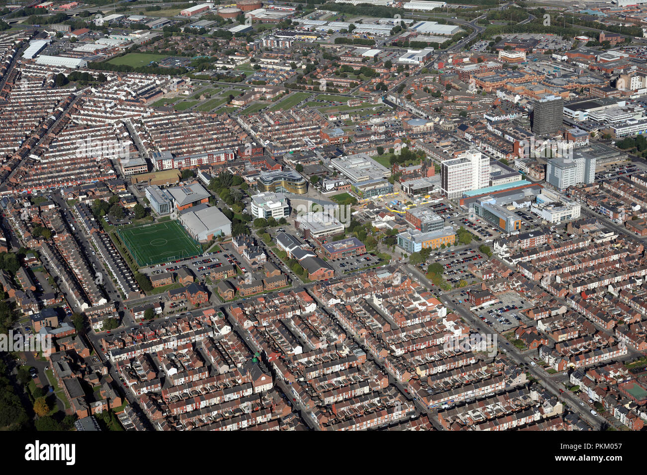 aerial view of Middlesbrough Stock Photo Alamy