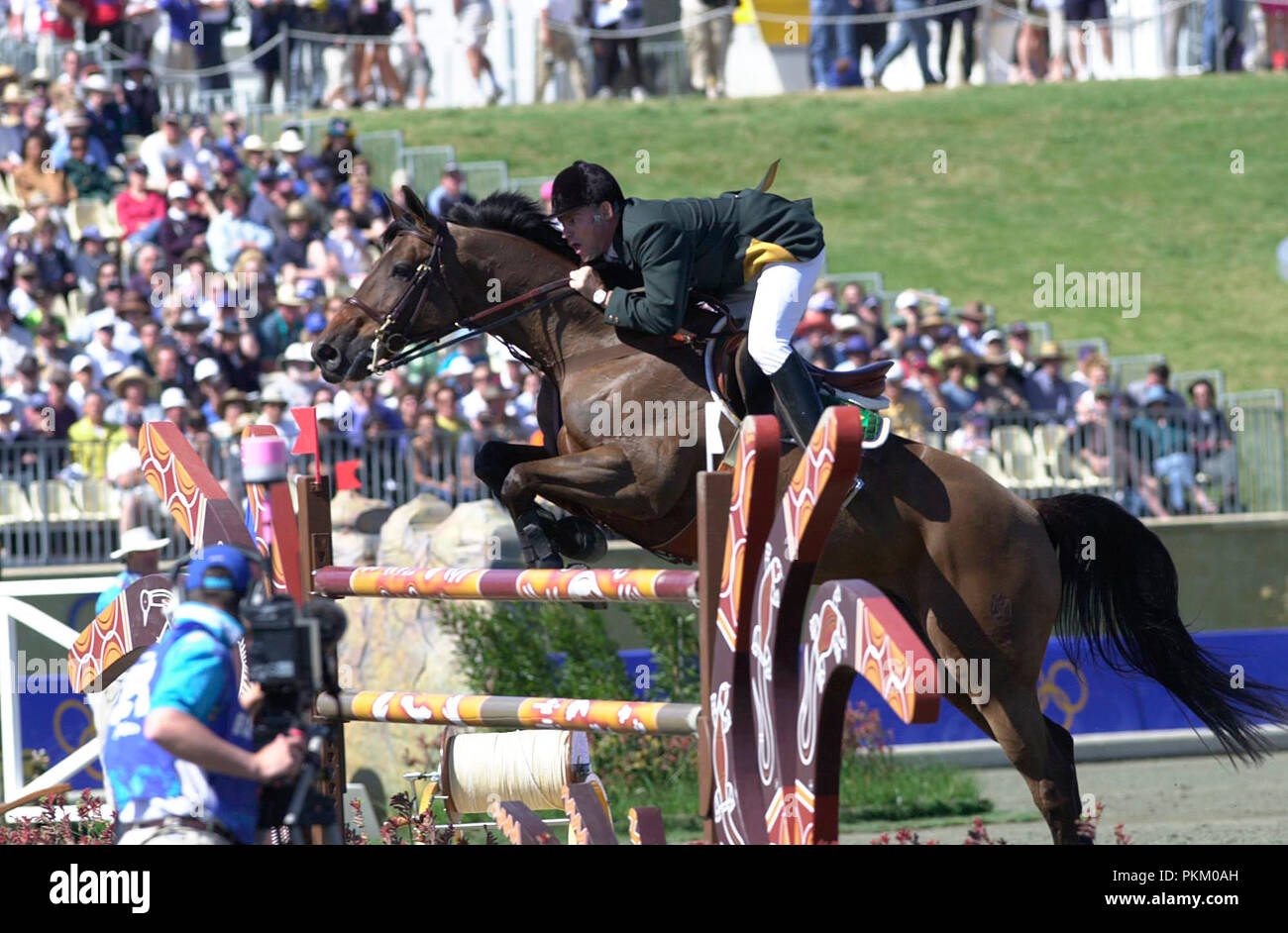 Olympic Games, Sydney 2000, Andre Johannpeter (BRA) riding Calei Stock Photo