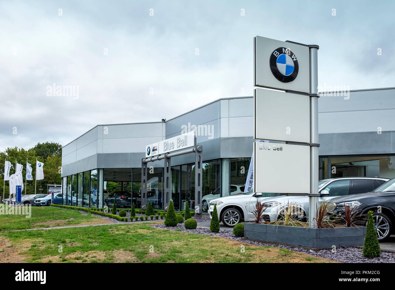 Blue Bell Bmw Car Dealer In Crewe Cheshire Uk Stock Photo