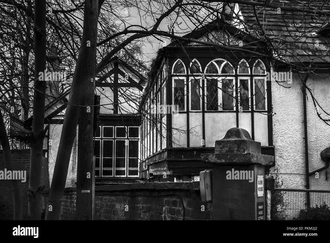 Old creepy house Black and White Stock Photos & Images Alamy