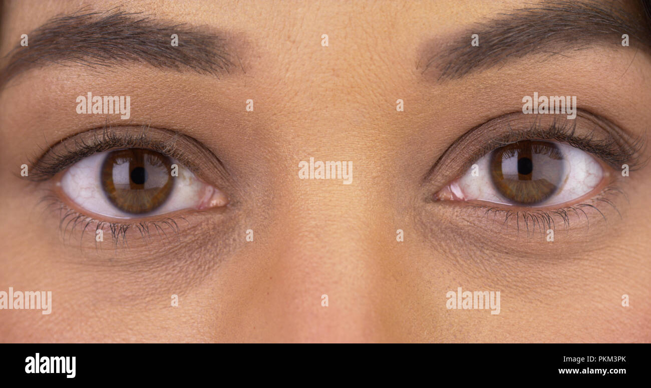 Closeup of Mexican woman's eyes Stock Photo Alamy