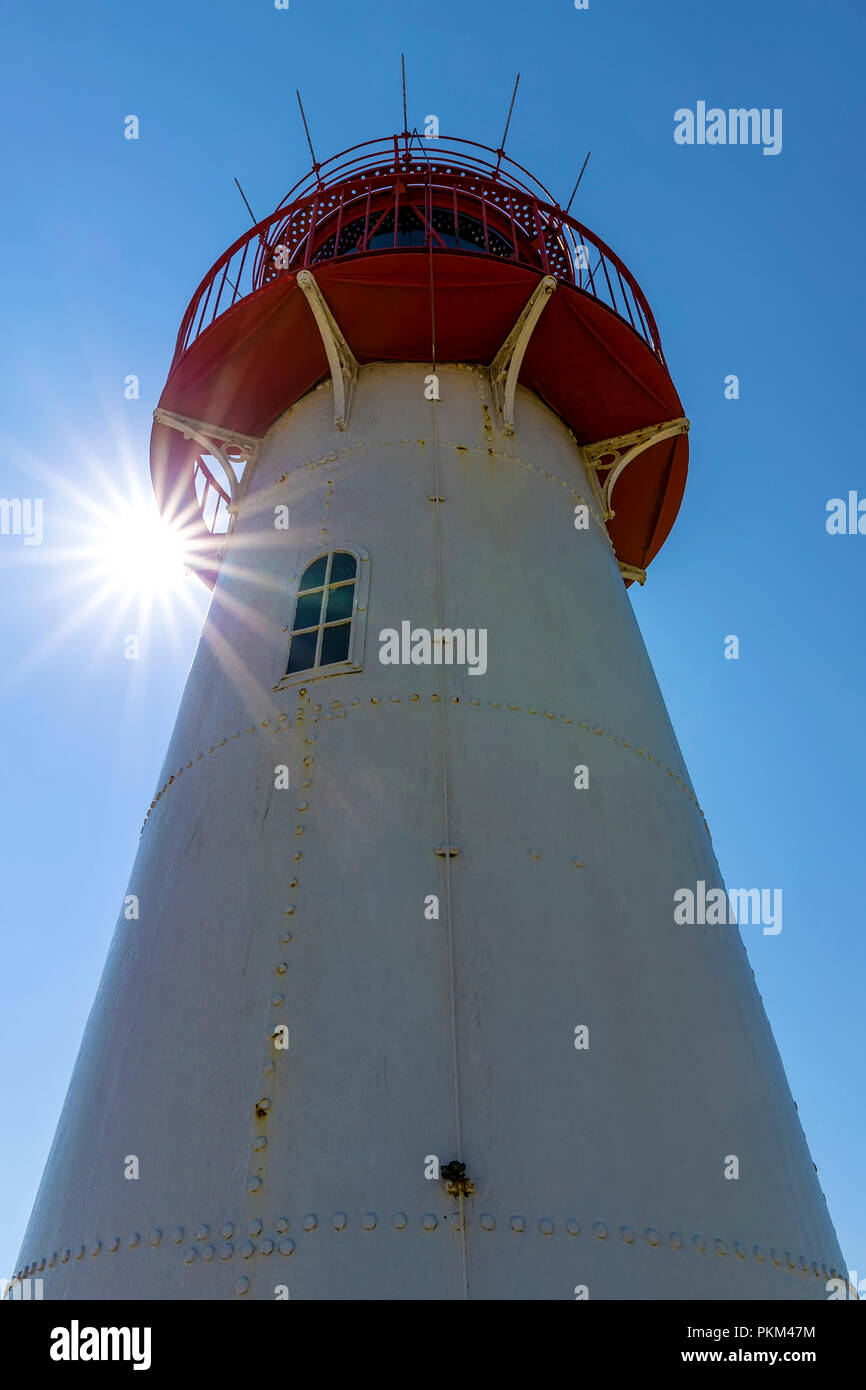 Lighthouse List-West on the island Sylt Stock Photo