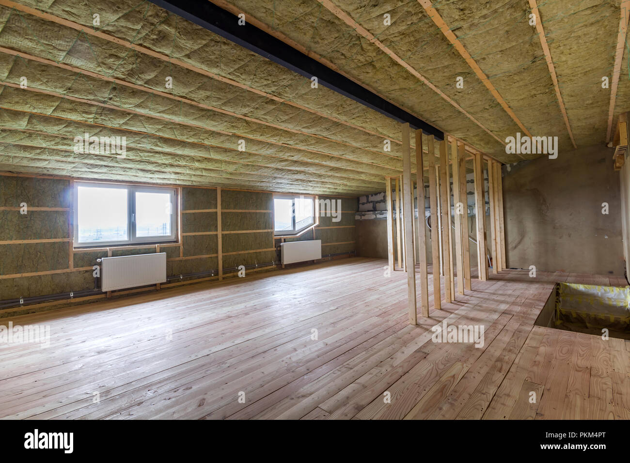 Construction And Renovation Of Big Light Spacious Empty Room With