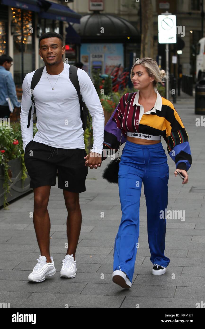 Love Islands Wes Nelson and Megan Barton Hanson seen arriving at Global ...