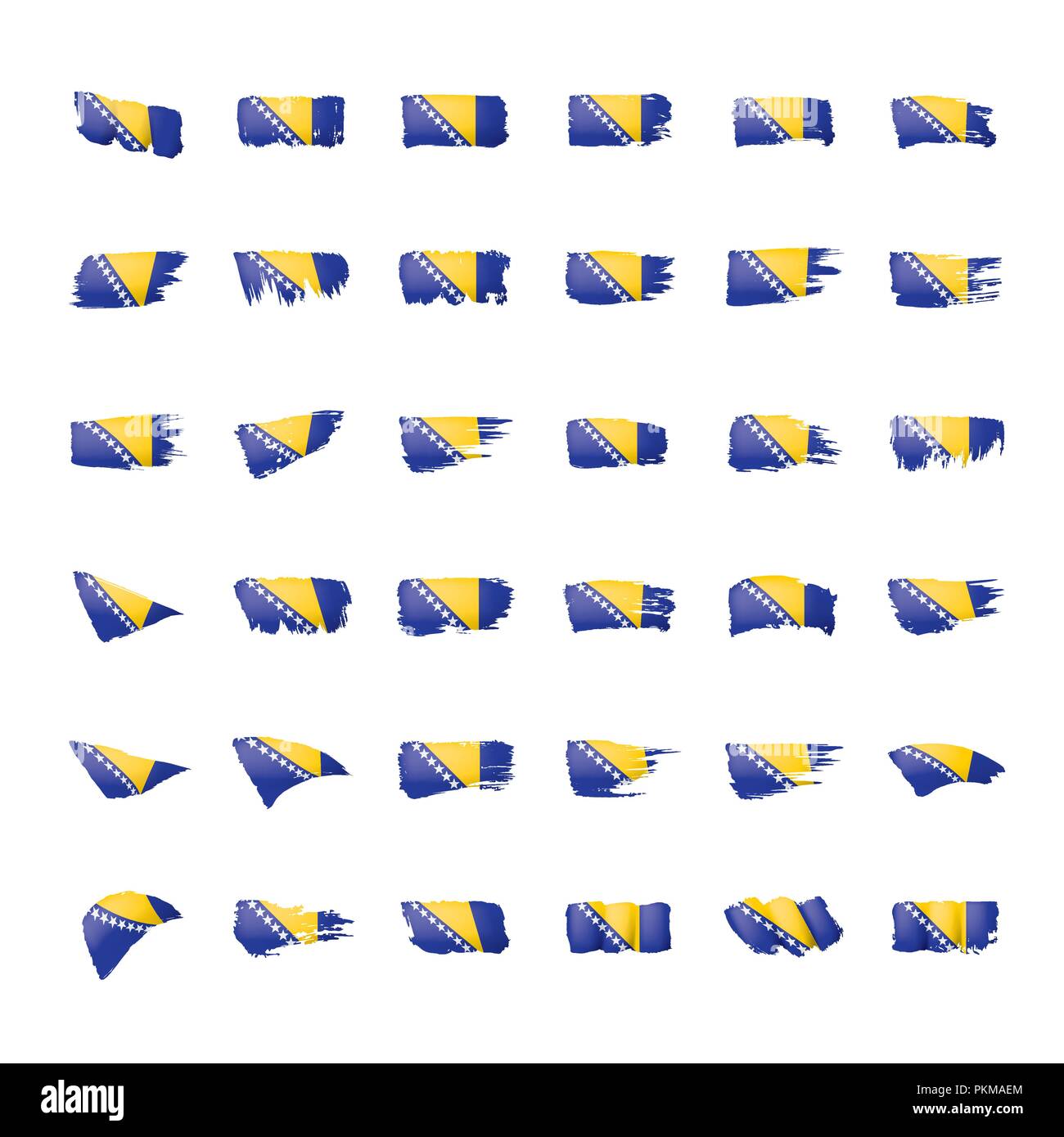 Bosnia herzegovina flag set hi-res stock photography and images - Alamy