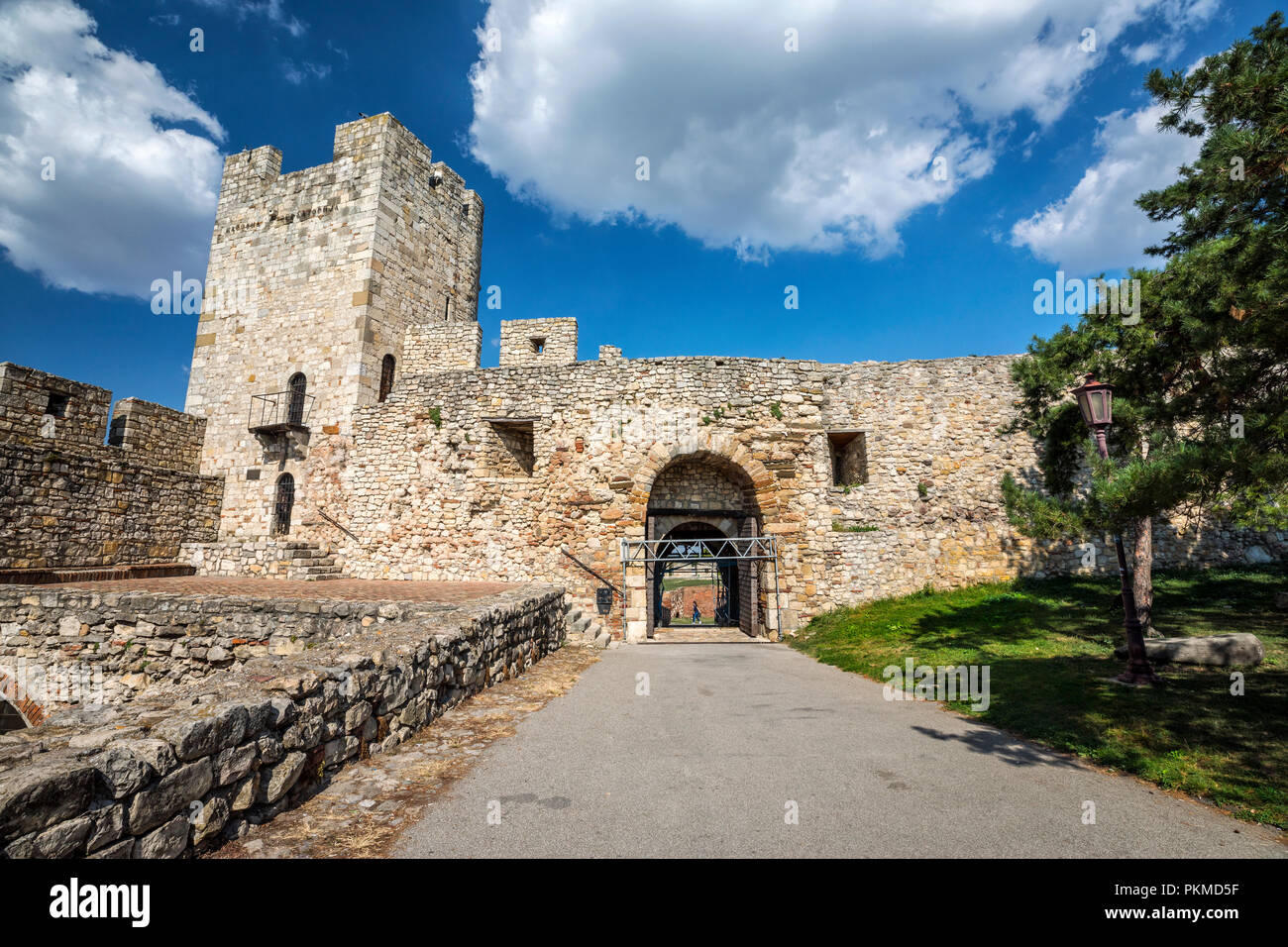 Kalemegdan fortress in Belgrade Stock Photo