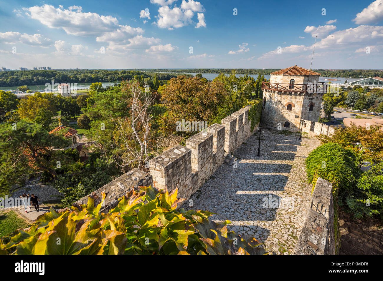 Kalemegdan fortress in Belgrade Stock Photo
