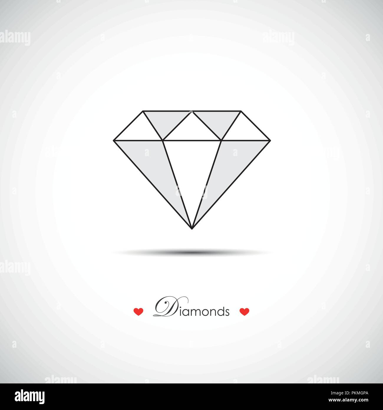 shiny diamond brilliant symbol vector illustration EPS10 Stock Vector
