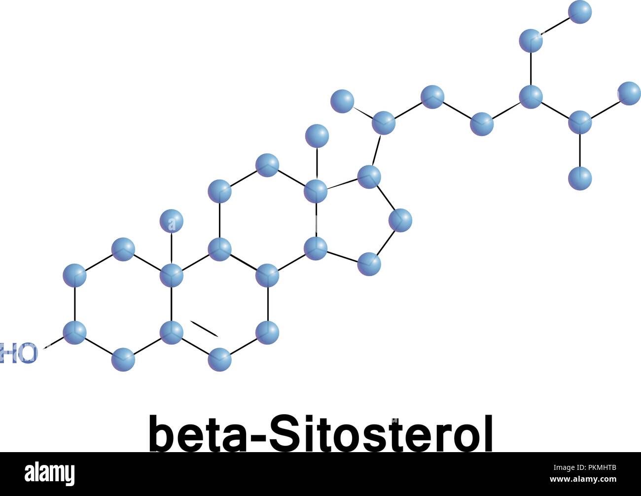 beta Sitosterol phytosterol Stock Vector