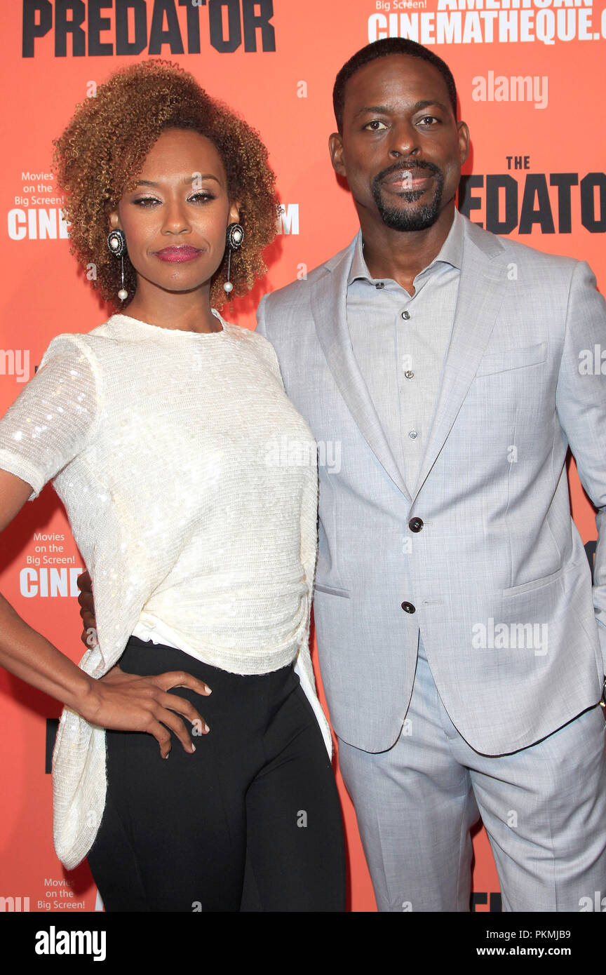 Ryan Michelle Bathe and her husband Sterling K. Brown attending 'The