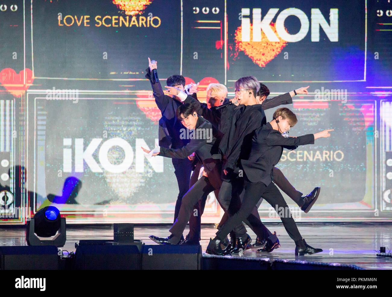 Ikon Sep 8 18 South Korean Boy Band Ikon Performs At The Mbc Korean Music Wave 18 Concert In Seoul South Korea Credit Lee Jae Won Aflo Alamy Live News Stock Photo Alamy