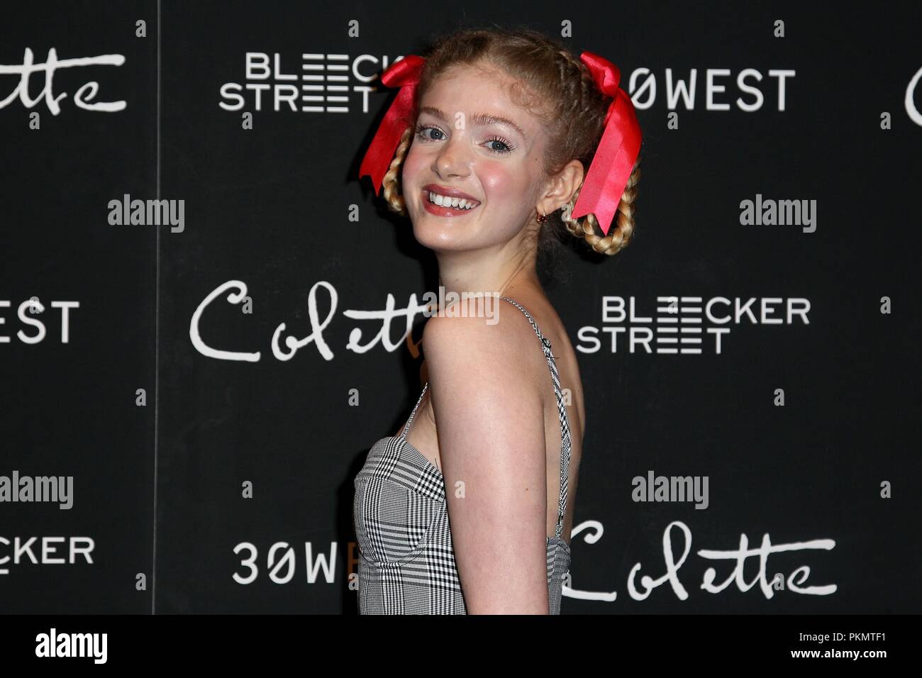 New York, NY, USA. 13th Sep, 2018. Elena Kampouris at arrivals for COLETTE Special Screening, Museum of Modern Art (MoMA), New York, NY September 13, 2018. Credit: Steve Mack/Everett Collection/Alamy Live News Stock Photo