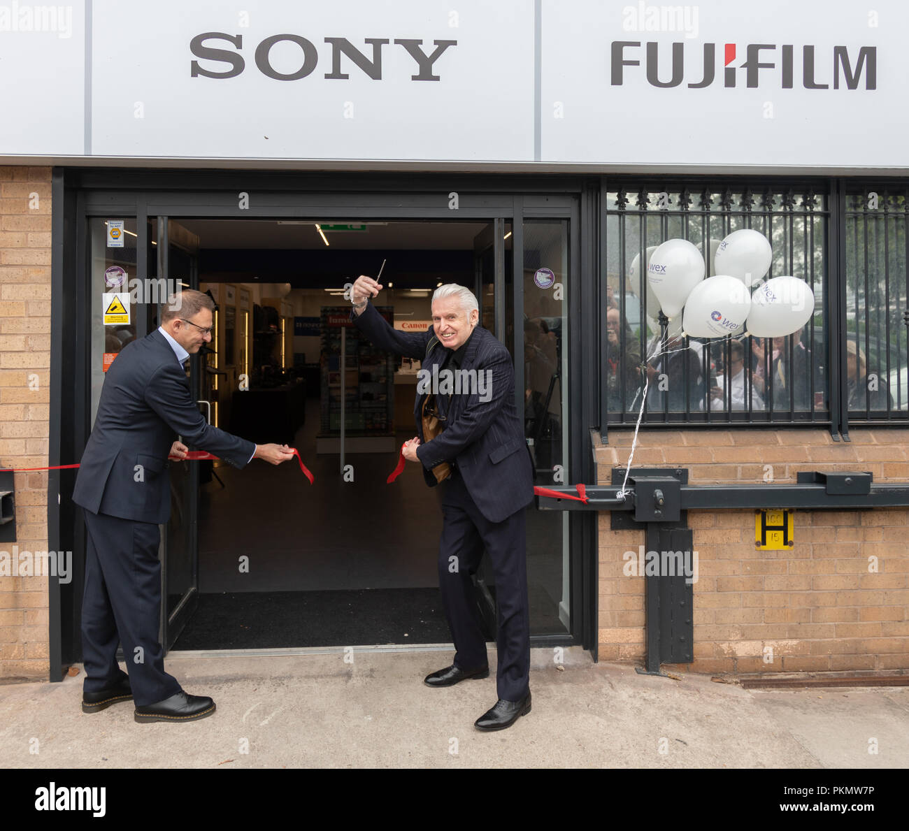 Manchester, UK. 14th September 2018. Mike McCartney, brother of Beatle, Paul McCartney opens refurbished Wex Photo, Video Shop, Manchester Credit: Phil Portus/Alamy Live News Stock Photo