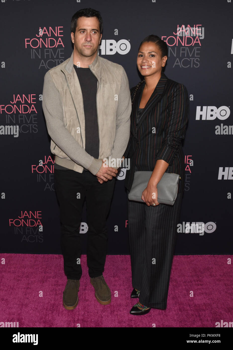 Westwood Village, USA. 13th Sep, 2018. Troy Garity and Simone Bent attends the Los Angeles premiere of HBO's 'Jane Fonda in Five Acts' at the Hammer Museum in Westwood Village, California on September 13, 2018. Credit: The Photo Access/Alamy Live News Stock Photo