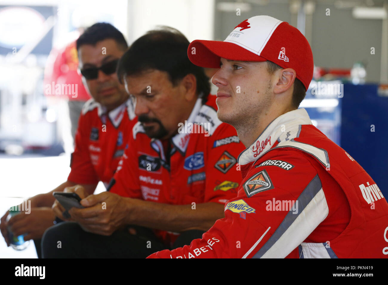 Ryan Reed 16 Las Vegas, Nevada, USA. 14th Sep, 2018. Ryan Reed (16) hangs out in the ...