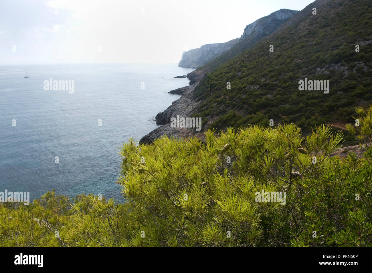 Cabo San Antonio cliffs near Denia, Spain. Stock Photo