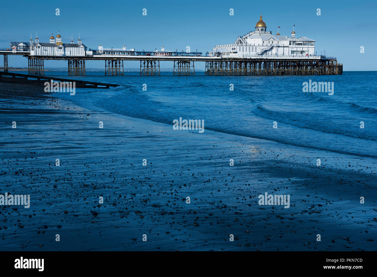 Eastbourne Pier, in the county of East Sussex, on the south coast of England in the UK. Stock Photo