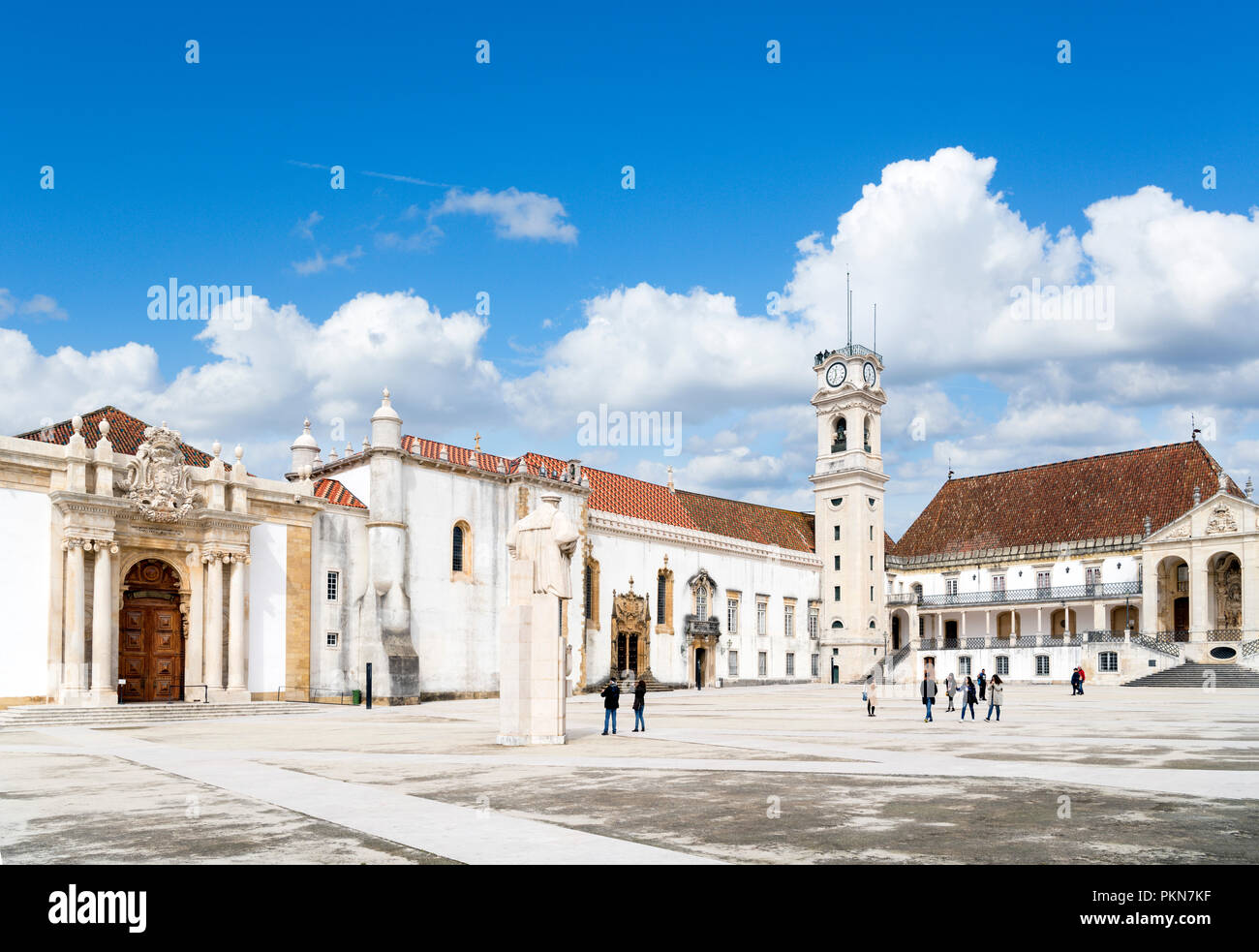 Coimbra University. Paço das Escolas, the Old University (Velha Universidade), Coimbra, Portugal Stock Photo