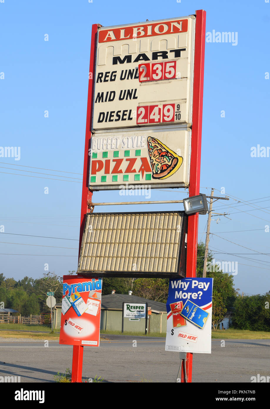 Small Town Gas Station Stock Photos Small Town Gas Station Stock