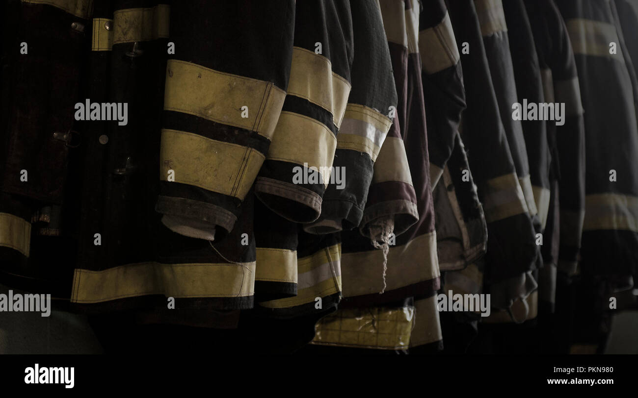 Firefighting gear Stock Photo