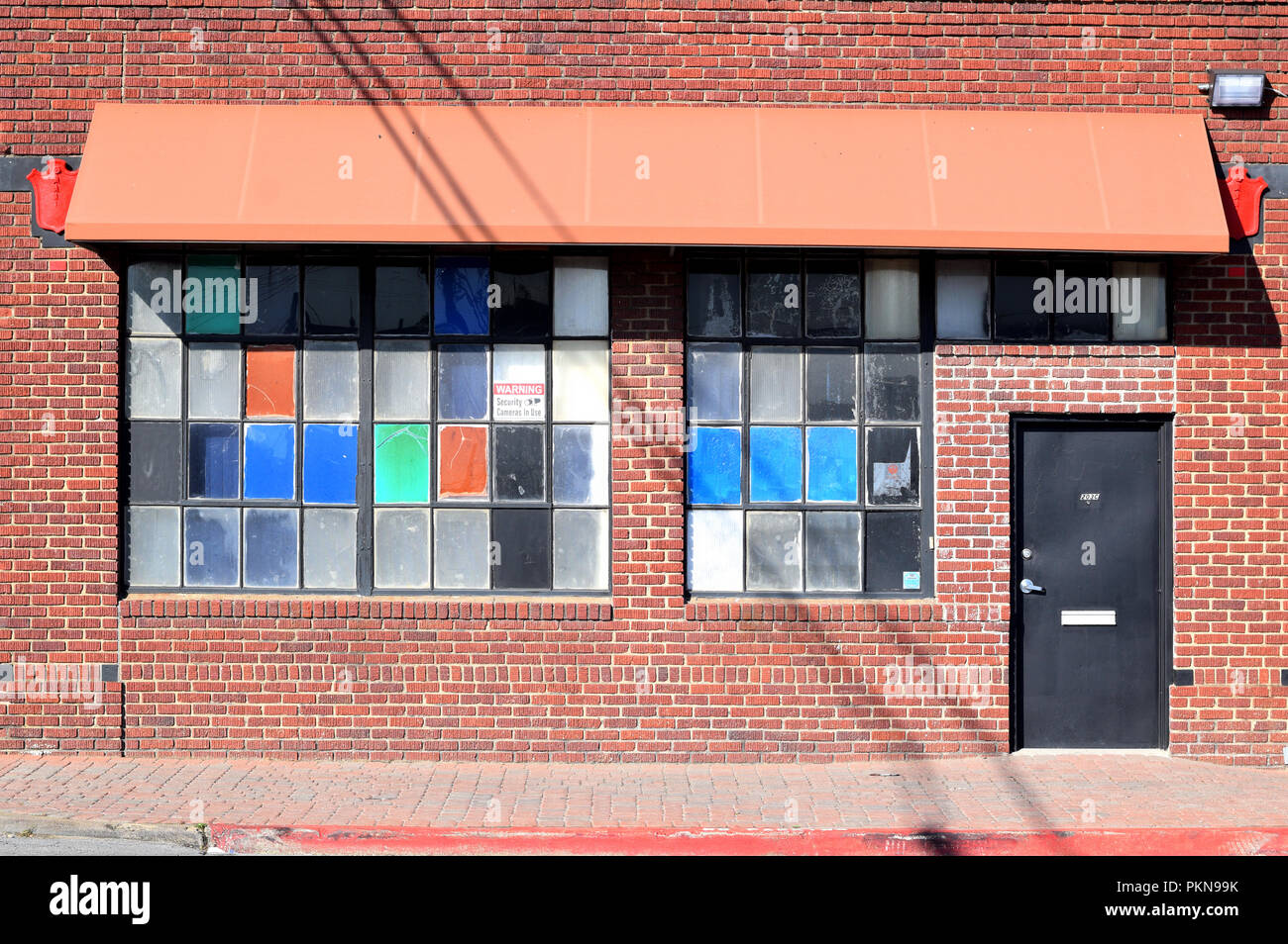 colorful windows on a building Stock Photo - Alamy